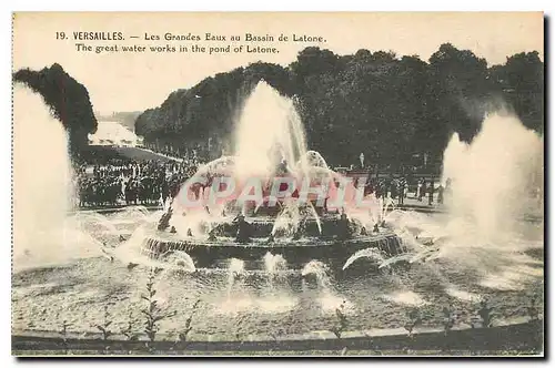 Cartes postales Versailles Les Grandes Eaux au Bassin de Latone