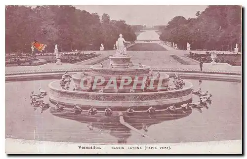 Cartes postales Versailles Bassin Latone Tapis Vert