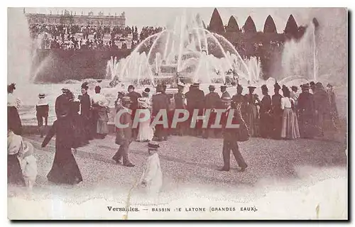 Cartes postales Versailles Bassin Latonne Grandes Eaux