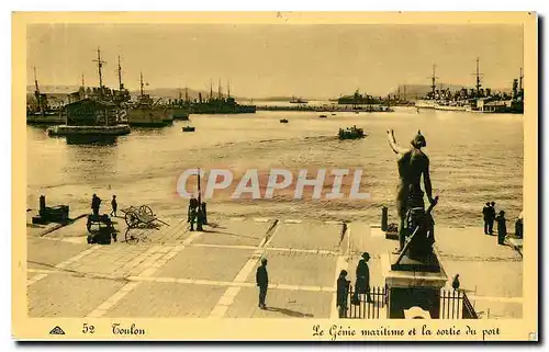 Cartes postales Toulon Le Genei maritime et la sortie du port