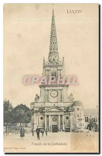 Cartes postales Lucon Facade de la Cathedrale