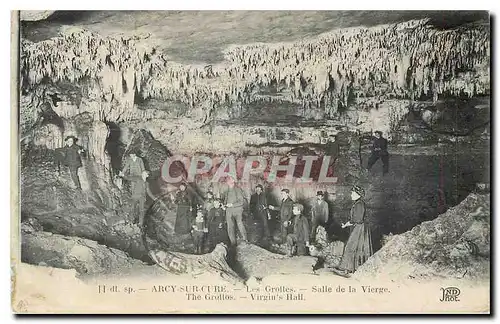 Cartes postales Arcy sur Cure Les Grottes Salle de la Vierge