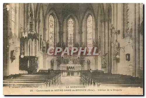 Cartes postales La Normandie Communaute de Notre Dame de Briouze Orne Interieur de la Chapelle