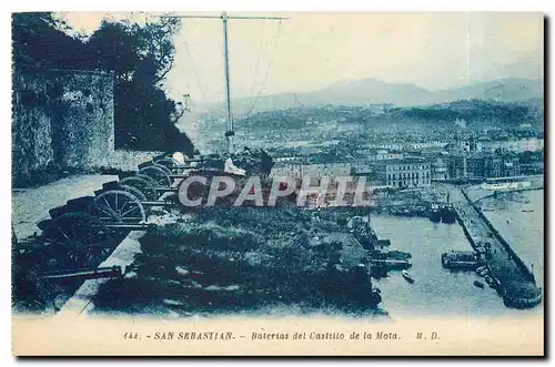 Cartes postales San Sebastian Baterias des Castillo de la Mota