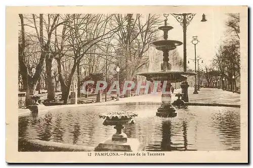 Cartes postales Pamplona Paseo de la Taconera