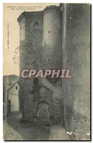 Cartes postales Cholet Vieille Tour du XV rue des Vieux Greniers