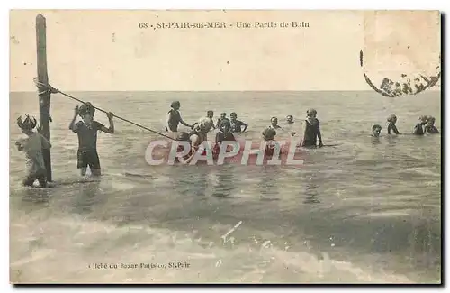 Ansichtskarte AK St Pair sur Mer Une Partie de Bain