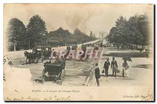 Cartes postales Paris L'Avenue des Champs Elysees