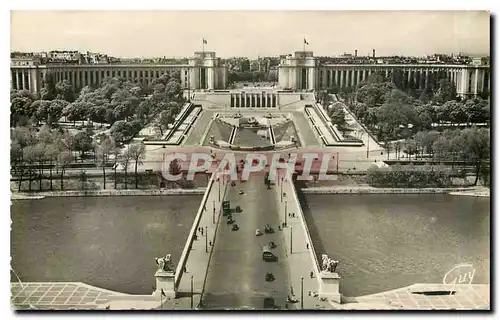 Moderne Karte Le Pont d'lena et le Palais de Chaillot