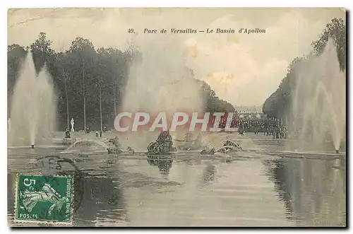 Cartes postales Parc de Versailles Le Bassin d'Apollon