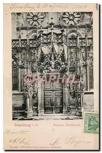 Cartes postales Strassburg Munster Nordportal