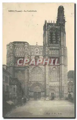 Cartes postales Sens Yonne La Cathedrale
