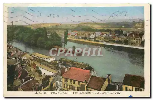 Cartes postales Pontoise Vue generale La Pointe de l'lle