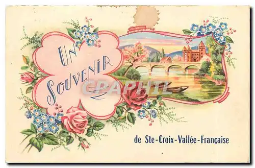 Cartes postales Un Souvenir de Ste Croix Vallee Francaise