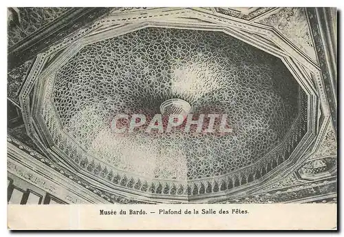 Cartes postales Musee du Bardo Plafond de la Salle des Fetes