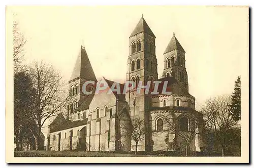 Ansichtskarte AK Morienval Oise L'Eglise Notre Dame cote Sud