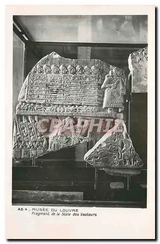 Cartes postales Musee du Louvre Fragment de la Stele des Vautours