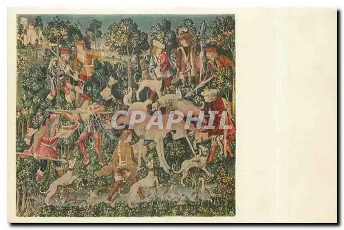 Ansichtskarte AK Tapestries The Hunt of the Unicorn The Metropolitan Museum of Art