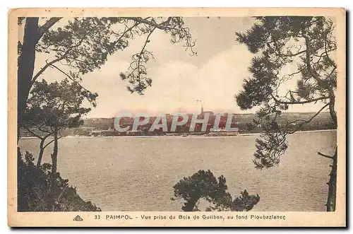 Cartes postales Paimpol Vue prise du Bois de Guilben au fond Ploubazlanec