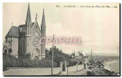 Cartes postales Le Havre Notre Dame des Flots et la Ville