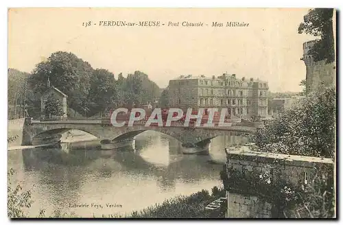Cartes postales Verdun sur Meuse Pont Chaussee Mess Militaire