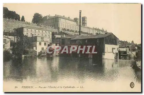 Cartes postales Verdun Vue sur l'Eveche et la Cathedrale