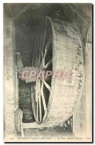 Cartes postales Le Mont Saint Michel La Roue Monte Charge