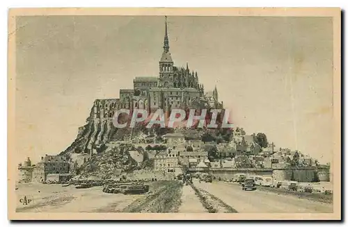 Cartes postales Mont Saint Michel Vue generale de la Digue