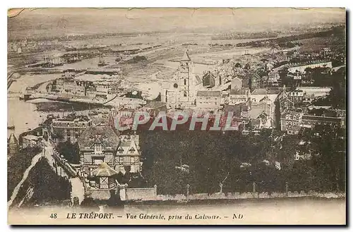 Cartes postales Le Treport Vue Generale prise du Calvaire