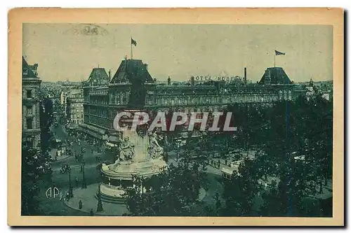 Cartes postales Paris Place de la Republique Hotel Moderne et Faubourg du Temple