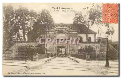 Cartes postales Toul Pittoresque Porte de Metz Exterieur