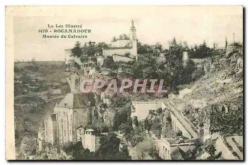 Ansichtskarte AK Rocamadour Montee du Calvaire