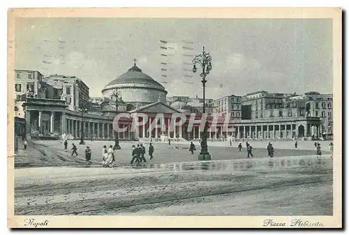 Cartes postales Napoli Piazza Plebiseila