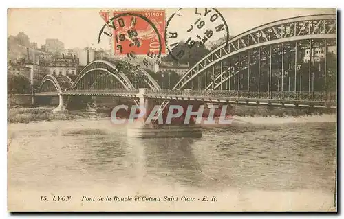 Cartes postales Lyon Pont de la Boucle et Coteau Saint Clair