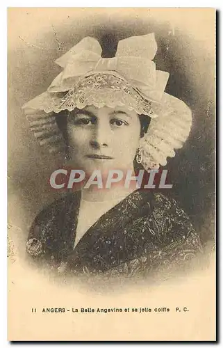 Ansichtskarte AK Angers La Belle Angevine et sa jolie coiffe