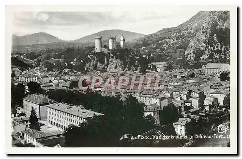 Ansichtskarte AK Foix Vue generale et le Chateau Fort