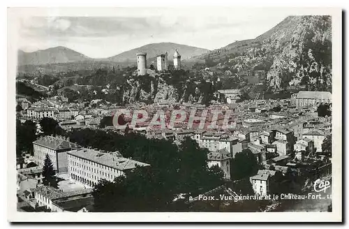 Cartes postales Foix Vue generale et le Chateau Fort