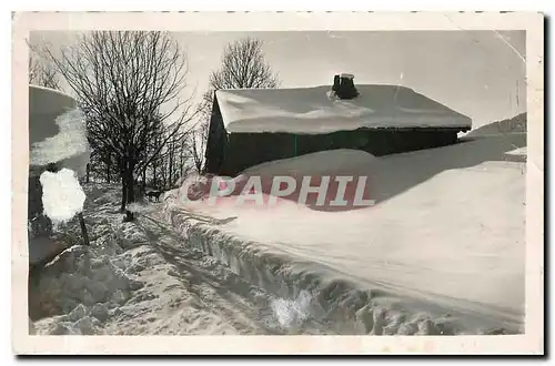 Ansichtskarte AK Megeve Station hivernale Chalet savoyard