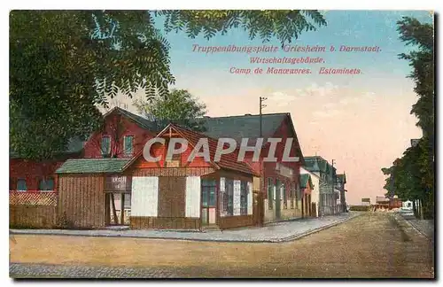 Cartes postales Truppenubungsplatz Griesheim Darmstadt Camp de man�uvres Militaria