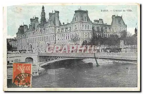 Cartes postales Paris L'Hotel de Ville