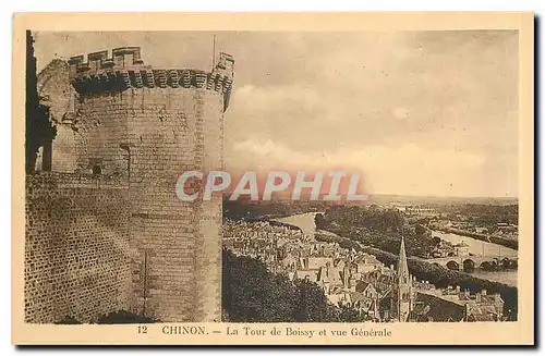 Ansichtskarte AK Chinon La Tour de Boissy et vue generale