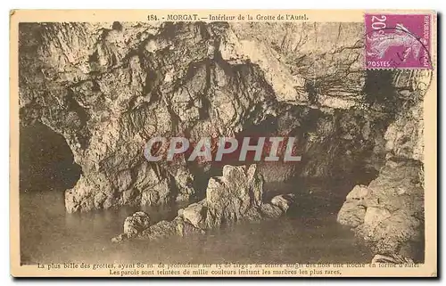 Cartes postales Morgat Interieur de la Grotte de l'Autel