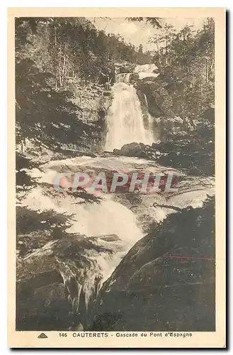 Ansichtskarte AK Cauterets Cascade du Pont d'Espagne