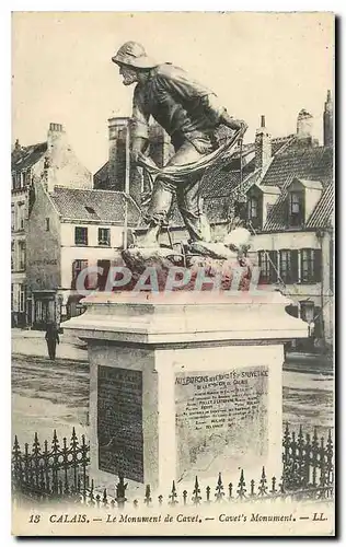 Cartes postales Calais Le Monument de Cavet
