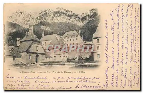 Cartes postales La Grande Chartreuse Cour d'Entree du Couvent