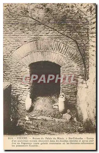 Cartes postales Vienne Ruines du Palais du Miroir a Ste Colombe