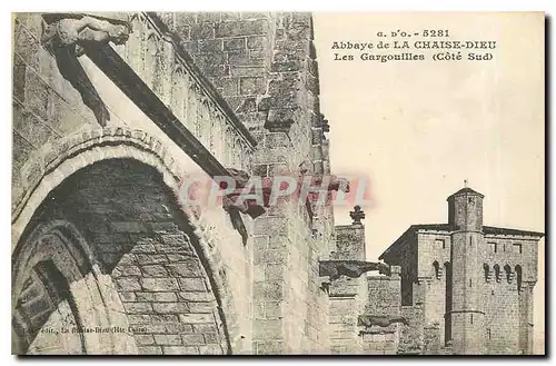 Cartes postales Abbaye de la Chaise Dieu Les Gargouilles Cote Sud