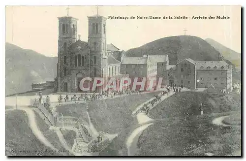 Ansichtskarte AK Pelerinage de Notre Dame de La Salette Arrivee des Mulets