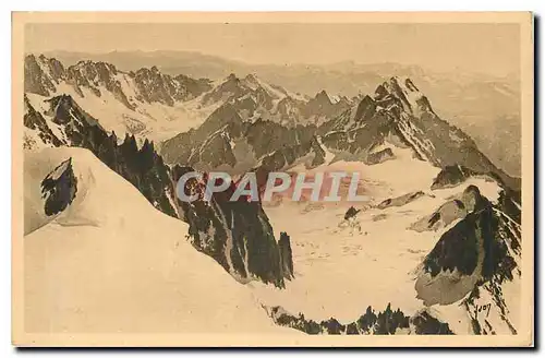 Cartes postales Massif du Mont Blanc Du Mur de la Cote