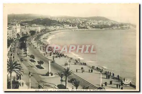 Ansichtskarte AK Nice La Promenade des Anglais et le Mont Boron